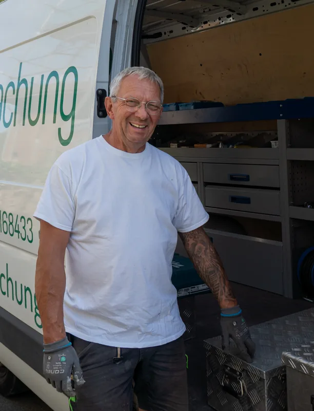 Peter Dietz, Dachdeckergeselle bei Dietz Bedachung